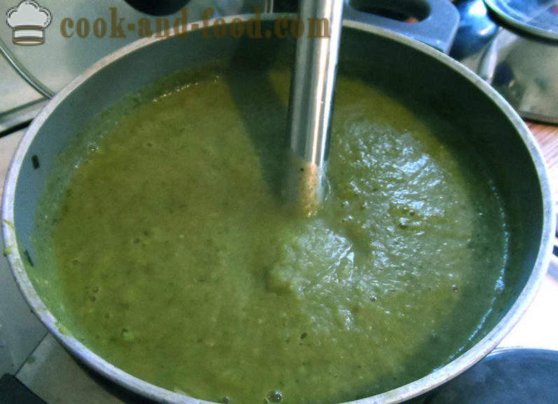 Zuppa di verdure - come cucinare la zuppa di verdure verdi, un passo per passo ricetta foto