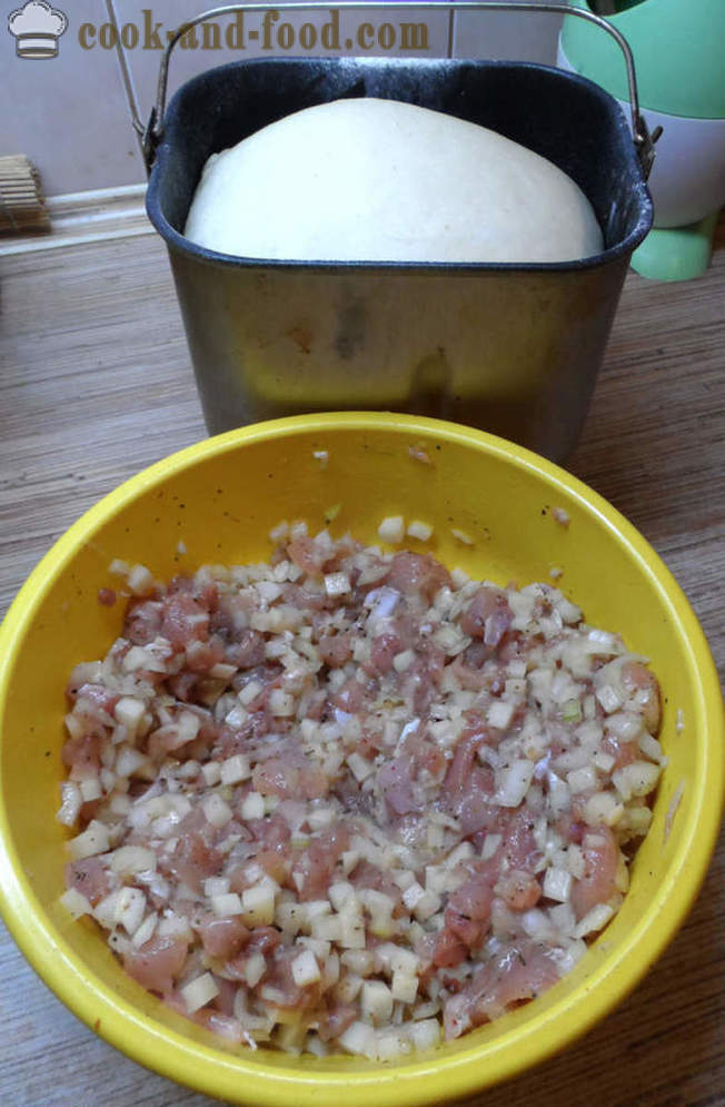 Echpochmak tartaro, con carne e patate - come cucinare echpochmak, passo dopo passo la ricetta con le foto