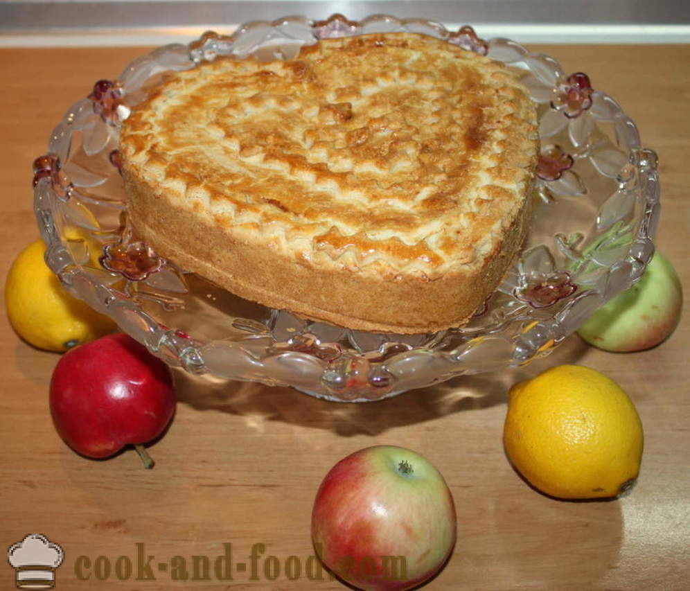 Chiuso mela pasta torta - come fare una torta di pasta, un passo per passo ricetta foto