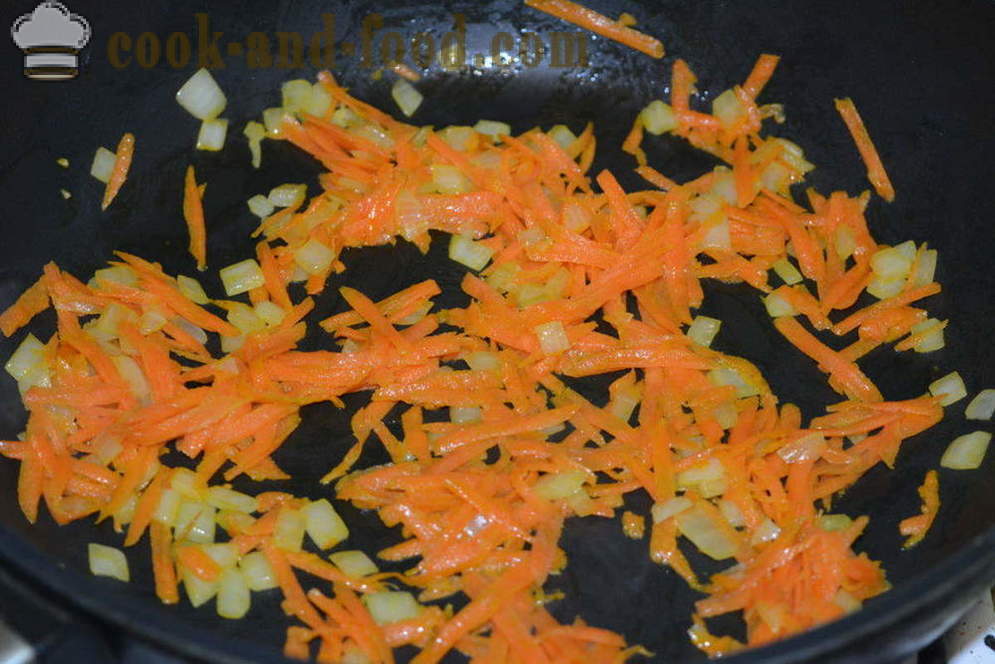 Grano saraceno friabile in una padella - come cucinare grano saraceno con carne in una padella, un passo per passo ricetta foto