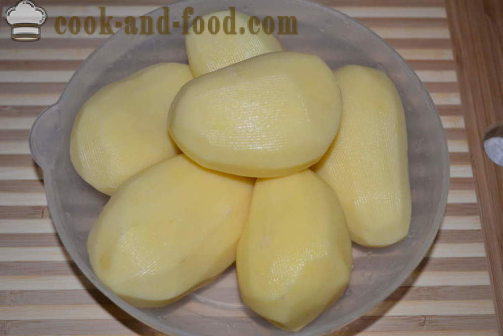 Fegato di pollo Tender con patate in multivarka - come cucinare patate con fegato di pollo in multivarka, passo dopo passo ricetta foto