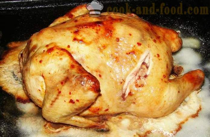 Sale di pollo al forno - come cucinare il pollo per il sale, un passo per passo ricetta foto
