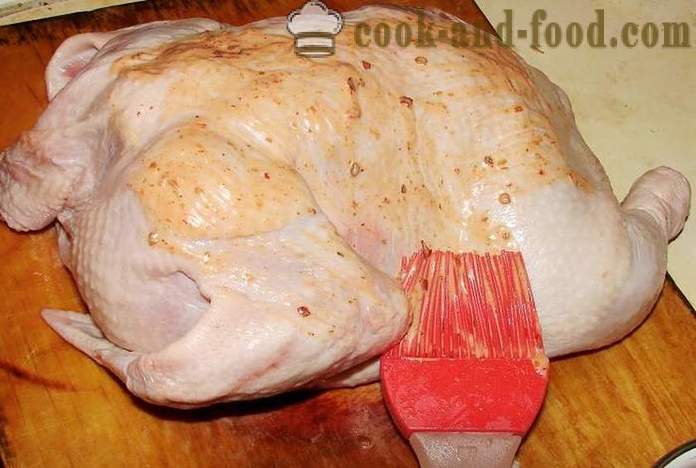 Sale di pollo al forno - come cucinare il pollo per il sale, un passo per passo ricetta foto