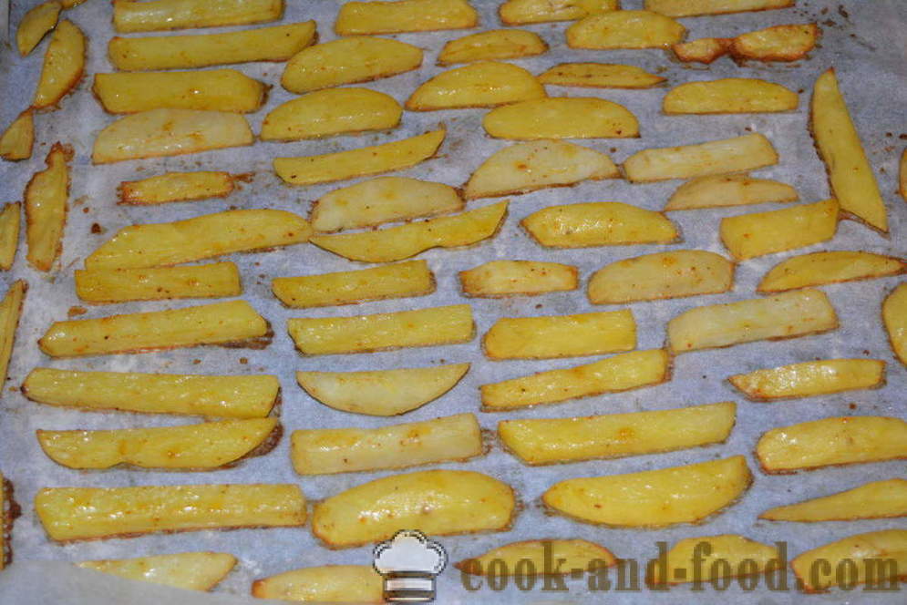 Patatine croccanti al forno - come cucinare patatine a casa, passo dopo passo le foto delle ricette