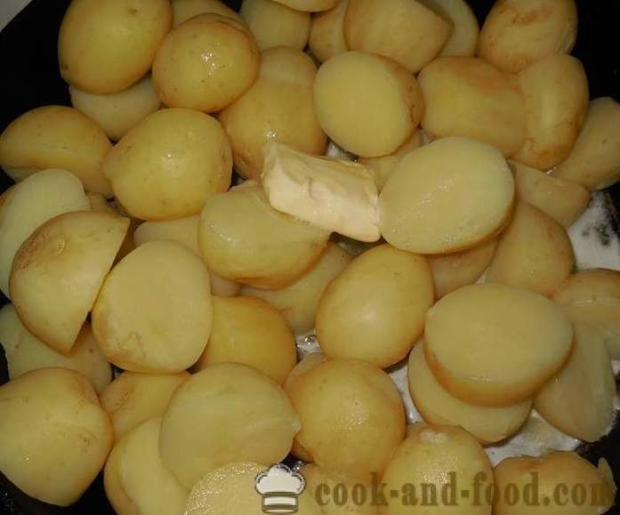 Delicious patate in crema acida con aneto e aglio - come cucinare un delizioso patate, una ricetta semplice con una foto