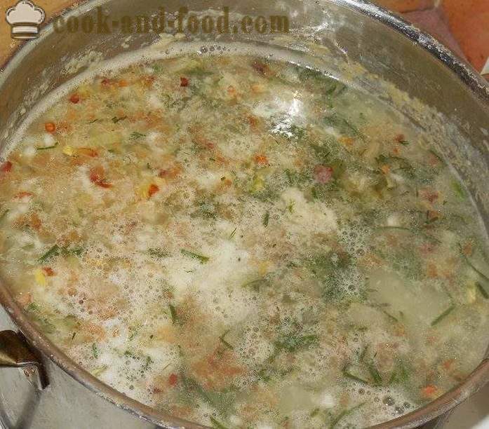 Cosacco zuppa pappa di miglio - come cucinare pappa a casa - un passo per passo ricetta foto