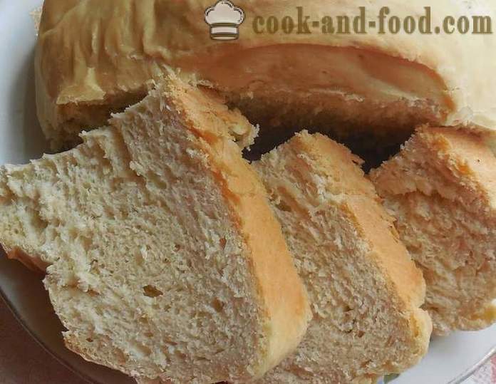 Come cuocere il pane, senape in casa - deliziosa pane fatto in casa nel forno - un passo per passo ricetta foto