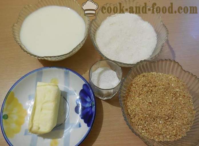 Come cucinare cereali grano con il latte - passo dopo passo ricetta foto