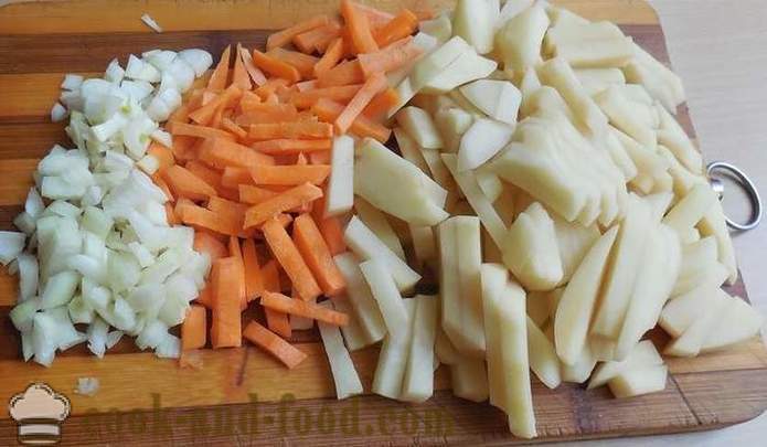 Minestra di verdura con le polpette - come cucinare la zuppa con gnocchi - la ricetta della nonna con il passaggio da foto passo