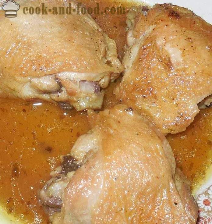 Cosce di pollo in multivarka in salsa agrodolce - ricetta con le foto come cucinare la salsa con pollo in multivarka
