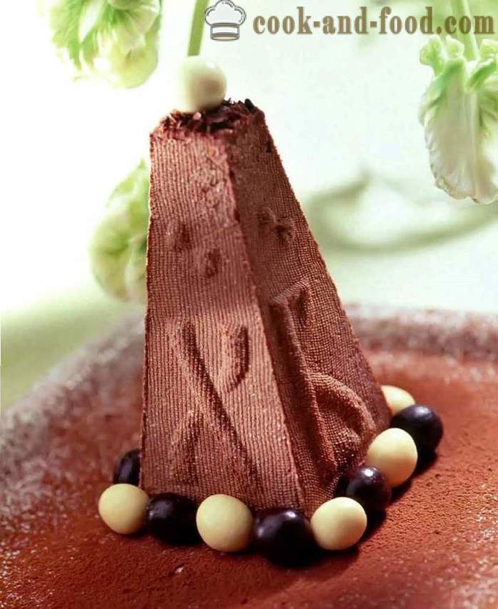 Cioccolato cagliata di Pasqua e crema - una semplice ricetta per il cioccolato grezzo cagliata di Pasqua