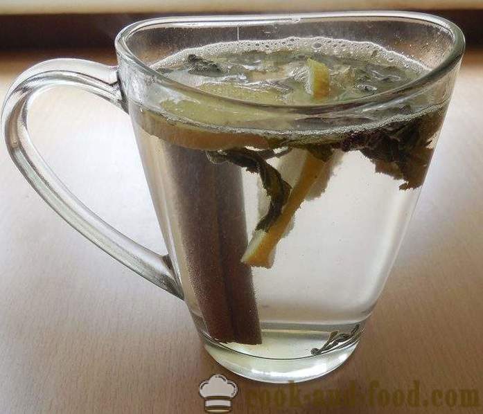 Tè verde con zenzero, limone, miele e spezie - Come fermentare ricetta tè allo zenzero con le foto.
