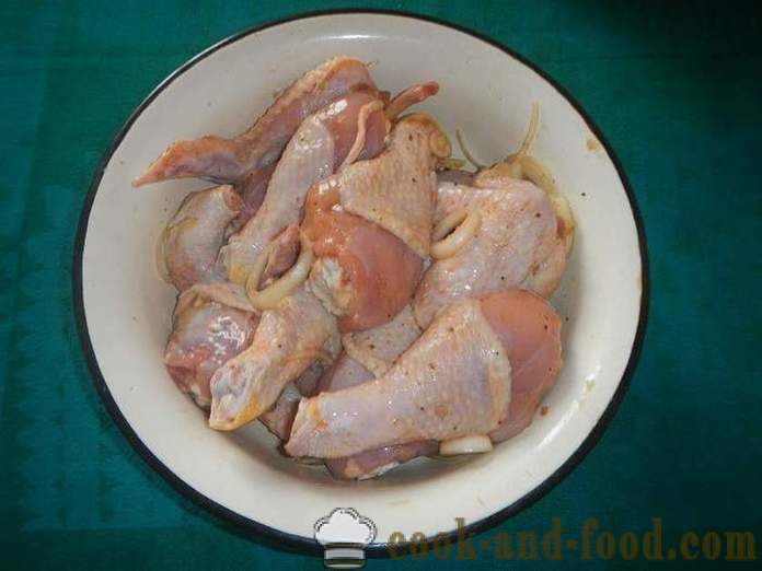Pollo arrosto alla griglia - come delizioso pollo arrosto sulla griglia, la ricetta con una foto.