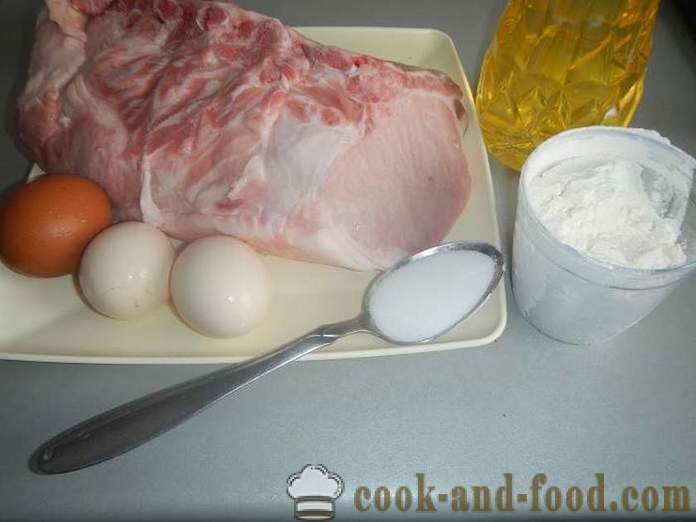 Costolette di maiale sugoso con salsa di aglio - come cucinare un braciole di maiale succosa, un passo per passo la ricetta con le foto.