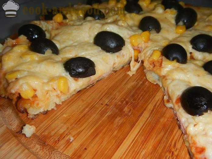 La pizza di patate veloce in padella per 10 minuti o frittelle di patate con ripieno - come cucinare una pizza in una padella, un passo per passo la ricetta con le foto.