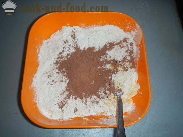 Cheesecake al cioccolato Giraffe - come cucinare una torta, passo dopo passo ricetta foto