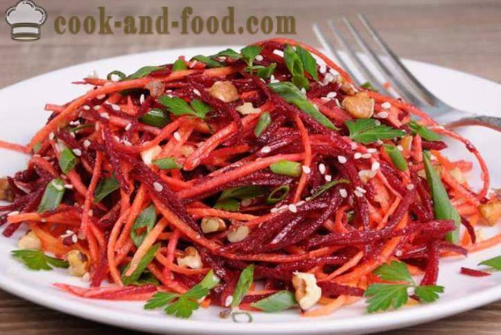 Ricchi di vitamine pasti: 5 insalata ricette da barbabietole e carote - video ricette a casa