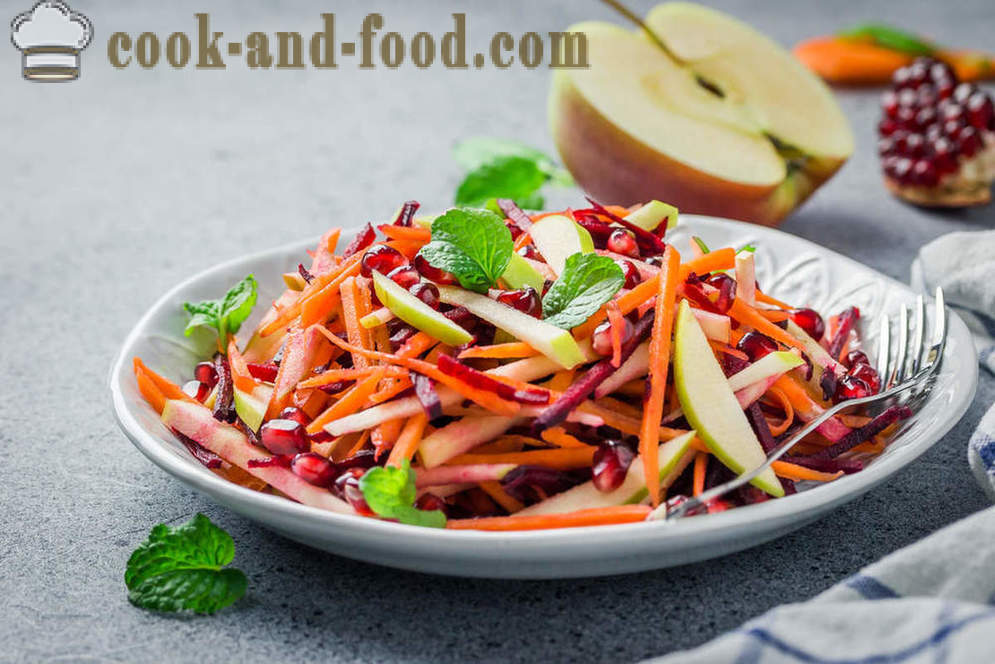 Ricchi di vitamine pasti: 5 insalata ricette da barbabietole e carote - video ricette a casa