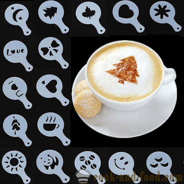 Disegni di caffè: pittura Latte Art